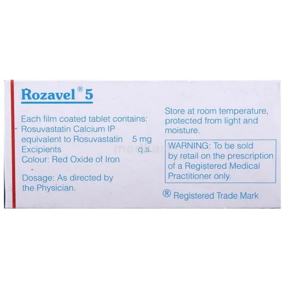 rozavel 5 tablet 15's